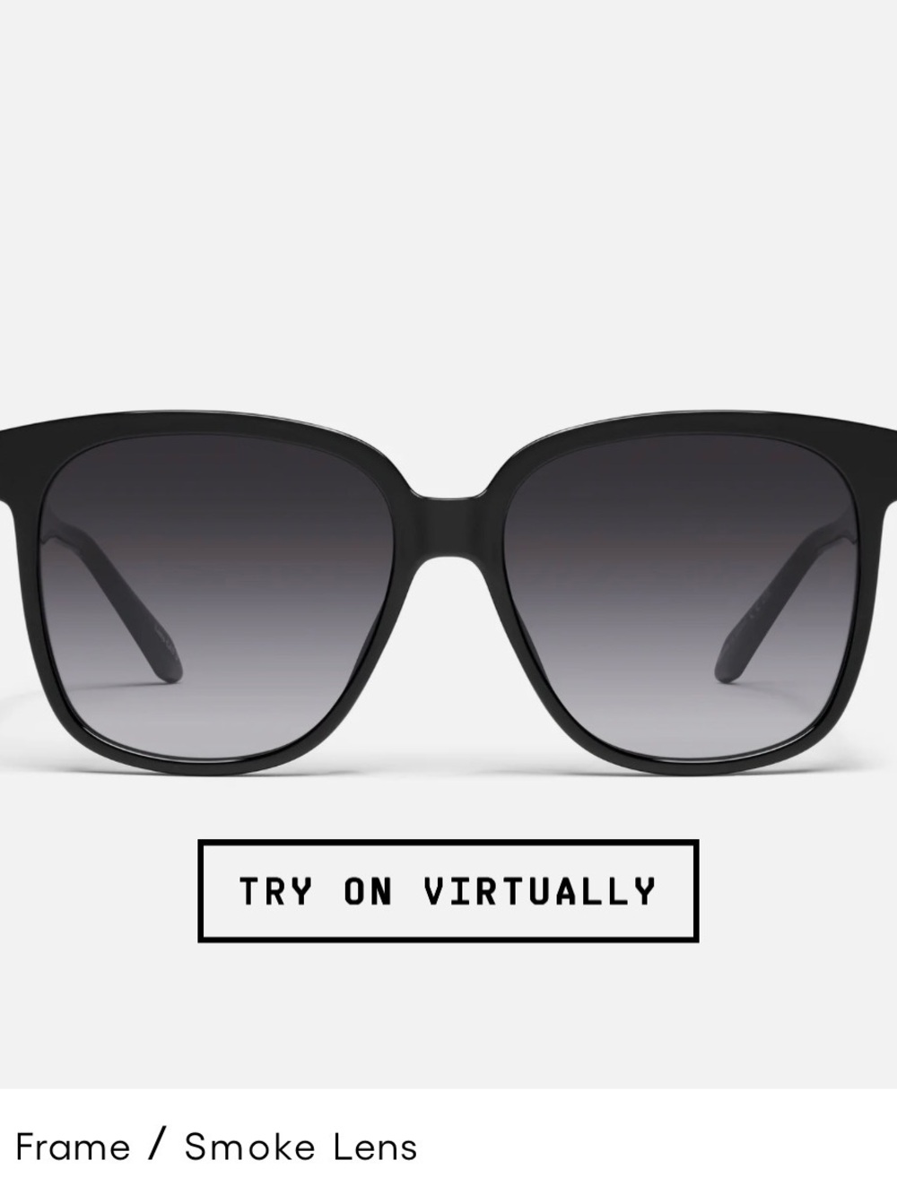 Quay Australia Black Wide Awake Sunglasses with Smoke Lenses